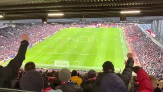 I See The Stretford End Arising  Fans Celebrate After Fred’s Goal  United 10 Crystal Palace MUFC [upl. by Ainitsirc943]