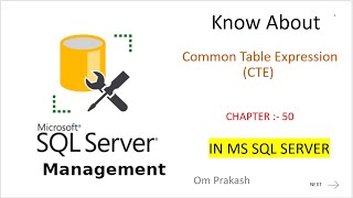 Common Table Expression CTE [upl. by Cadel553]