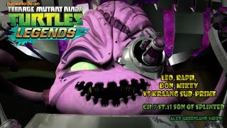 TMNT Legends  Leo Raph Don Mikey VS Kraang SubPrime  Chapter 7 Stage 11  Son of Splinter [upl. by Devon858]