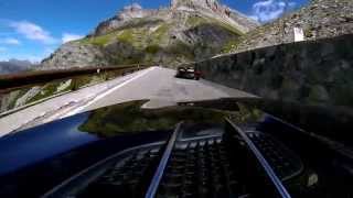 Stilfser Joch Stelvio MercedesBenz SL 400 flotte Fahrt  Quick drive part of Stilfser Joch [upl. by Sajet844]