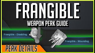 Ultimate Weapon Perk Guide Frangible Disabling And Wounding Secretly Buffed [upl. by Katleen647]