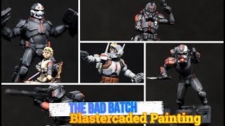 How To Paint Star Wars Shatterpoint Clone Force 99 The Bad Batch [upl. by Mij]