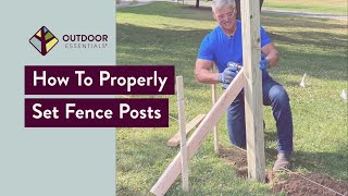 How to Set Fence Posts [upl. by Adnicul]