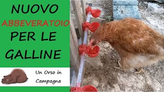 Nuovo abbeveratoio per galline Semplice ed economico [upl. by Auqined187]