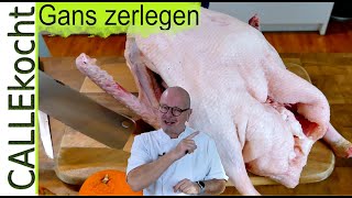 Eine Gans komplett zerlegen und verarbeiten Wie macht man das How to [upl. by Leod]