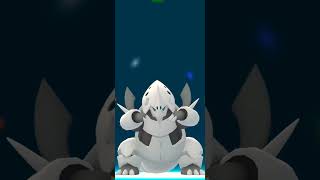 Mega Aggron Evolution Pokémon Go [upl. by Anairo]