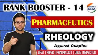 RANK BOOSTER  14  RHEOLOGY  PHARMACEUTICS  GPAT  NIPER [upl. by Delcina]