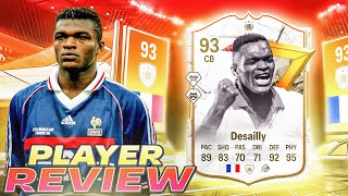 🤯93 THE GOLAZO SHOW EVOLUTION DESAILLY PLAYER REVIEW  EA FC 24 ULTIMATE TEAM [upl. by Nohsauq413]