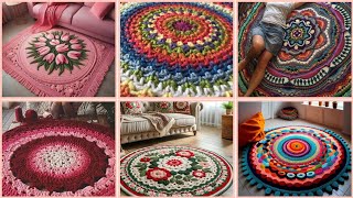 crochet carpet collection new patterns designs  2024  new trending crochet youtube [upl. by Iarised719]