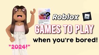 5 FUN ROBLOX games to play when you’re bored 2024 [upl. by Lacey62]