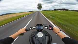 Yamaha MT 07 2021 Full Gas  Wheelies A2 Version POV Pure Sound 4K [upl. by Notgnilliw478]