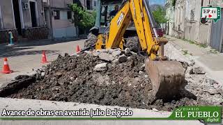 Avance en obras de reparación en avenida Julio Delgado y Rivera destaca el intendente Andrés Lima [upl. by Homer276]