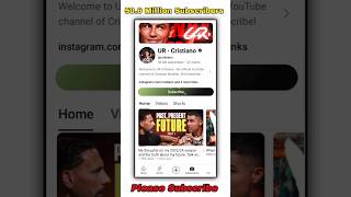 UR Cristiano  Introducing Cristiano Ronaldo Official YouTube Channel 506M Subscribes URCristiano [upl. by Raamaj]