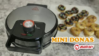 Cómo hacer mini donas receta rápida y deliciosa 🍩 [upl. by Syah798]