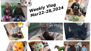 Weekly vlog into Easter 🐣 come see what we done all week 🐰🎨💕🐎🐴 [upl. by Auburn906]