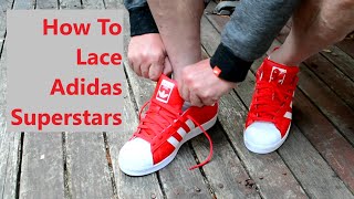 How To Lace Adidas Superstars [upl. by Laemsi]