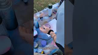 Easy DIY Spray Paint Planets DIY Spraypaint artist [upl. by Nnairb]