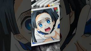 Aoi from Demon Slayer anime animedrawing demonslayer animeart art aoi [upl. by Anirdnaxela]