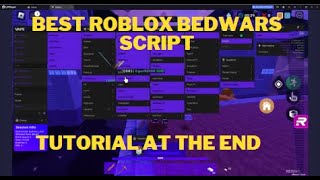 Hacking in Roblox Bedwars With the Best Script Tutorial at the end [upl. by Yniffit569]