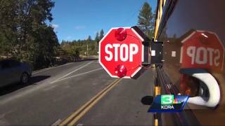 Drivers Illegally Passing School Buses Put Students At Risk [upl. by Lorimer749]