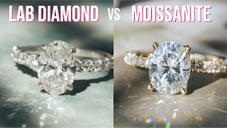 Moissanite vs Lab Diamond Engagement Ring [upl. by Atekehs372]