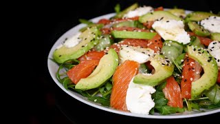 САЛАТ С КРАСНОЙ РЫБОЙ И АВОКАДО  Salmon amp Avocado Salad [upl. by Odyssey]