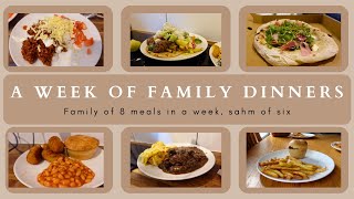 WEEK 59 FAMILY DINNERS OF THE WEEK  family of eight evening meal ideas meal plan🍝🥙 [upl. by Eicaj535]