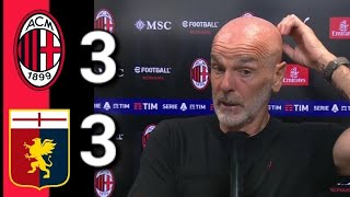 MILANGENOA 33 PIOLI ABBIAMO RISCHIATO SE FAI 3 GOL E NON VINCIOBIETTIVO SECONDO POSTO APERTO [upl. by Cesaro]