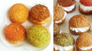 Choux au Craquelin  Crunchy Cream Puff Recipe 쿠키슈 만들기  한글자막 [upl. by Notffilc]