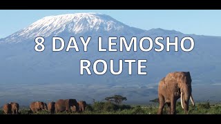 Kilimanjaro 8 Day Lemosho Route in 3D [upl. by Hutner]