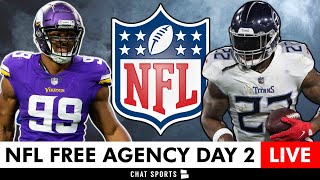 NFL Free Agency 2024 LIVE Day 2 Latest Signings News Tracker CJ GardnerJohnson Danielle Hunter [upl. by Lokkin]