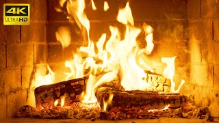 🔥 FIREPLACE 4K ULTRA HD 10 Hours 🔥Relaxing virtual fireplace with crackling fire sounds in 4K UHD [upl. by Bobbette]