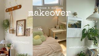 Aesthetic room makeover 2024🌷pinterest inspired🎁 [upl. by Redlac]