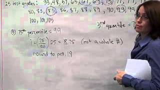 MAT 110 Lesson 3 calculate percentiles video 3mp4 [upl. by Anirac]