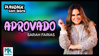 Sarah Farias  Aprovado Playback com Letra Oficial MK Music [upl. by Nosiaj]