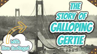 Story of Galloping Gertie with LIVE 1940s Footage  Tacoma Narrows Bridge [upl. by Boothman261]