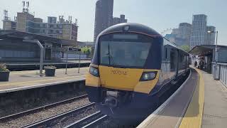 Southeastern Class 707 Desiro City City Beam arriving into Waterloo East [upl. by Lawry]