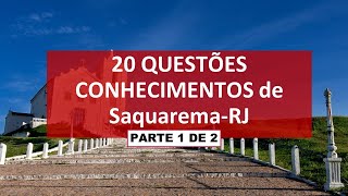 Aula 06  20 questões de Conhecimentos sobre o Município de Saquarema parte 1 de 2 [upl. by Ralyt31]