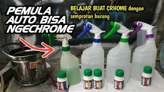 PEMULA BELAJAR SPRAYCHROME MUDAH untuk pemula ll meracik bahan spraychrome ll tutorial pondoh custom [upl. by Busch]