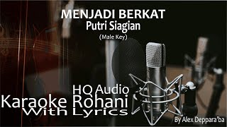 Menjadi Berkat  Putri Siagian  Karaoke Rohani Nada Pria Male Key [upl. by Oatis]