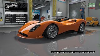 GTA V Lampadati Tigon De Tomaso P72 vehicel customization [upl. by Enitsuga343]