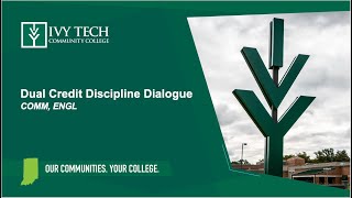 Dual Credit Discipline Dialogue Fall 2024  COMM ENGL [upl. by Eddana]