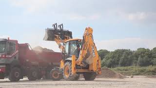 Backhoe vs Excavator loading [upl. by Onek]