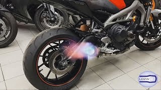 BEST Exhaust Sound 3 Cylinder Motorcycles Engine [upl. by Auqinihs]