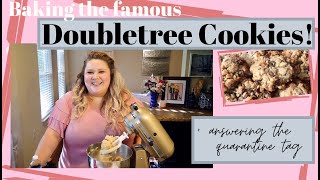 BAKING DOUBLETREES DELICIOUS COOKIES RECIPE  QUARANTINE TAG [upl. by Dine791]