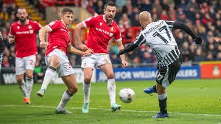 HIGHLIGHTS  WREXHAM 10 NOTTS COUNTY [upl. by Nehtiek765]