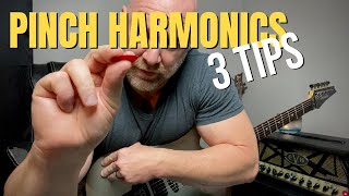 Pinch Harmonics Guitar Tutorial 3 Tips [upl. by Kittie]