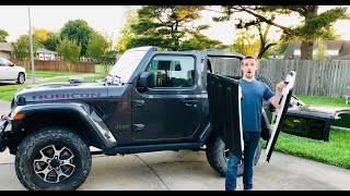 Taking the top off my 2 door JL Wrangler [upl. by Esirahc]