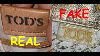 Tods shoes real vs fake How to spot original Tods footwear [upl. by Sievert]