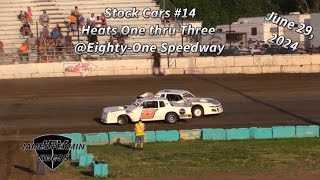 Stock Cars 14 Heats 13 81 Speedway 062924 [upl. by Down]